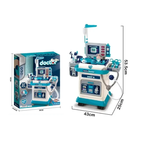 Kit Carrito Médico Infantil con Luces y Sonidos para Niños – Juguemos al Doctor - Imagen 3